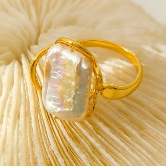 #6 Unique Freshwater Pearl Ring - Picture 7 of 7